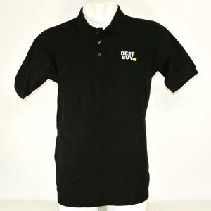 BEST BUY Electronics Tech Black Polo Shirt Employee Uniform NEW Size M Medium